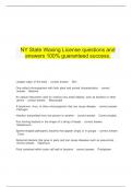  NY State Waxing License questions and answers 100&percnt; guaranteed success&period;