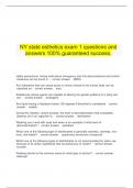   NY state esthetics exam 1 questions and answers 100&percnt; guaranteed success&period;