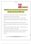D094&sol;D167 Key terms and concepts Exam Practice Questions and Answers &lpar;100&percnt; Pass&rpar;