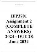 Exam &lpar;elaborations&rpar; IFP3701 Assignment 2 &lpar;COMPLETE ANSWERS&rpar; 2024 - DUE 28 June 2024 &bull;&Tab;Course &bull;&Tab;Inclusive education in Foundation Phase &lpar;IFP3701&rpar; &bull;&Tab;Institution &bull;&Tab;University Of South Africa &lpar;Unisa&rpar; &bull;&Tab;Book Inclusive Education IFP3701 Assignment 2 &lpar;COMPLETE A