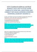 6531 Combined midterm and final NEWEST 2024-2025 ACTUAL EXAM COMPLETE OVER 900&plus; QUESTIONS AND CORRECT DETAILED ANSWERS &lpar;VERIFIED ANSWERS&rpar; &vert;ALREADY GRADED A&plus;