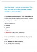 TEEX TCOLE EXAM 1 2023-2024 &vert;ACTUAL COMPLETE 471  EXAM QUESTIONS AND CORRECT ANSWERS &lpar;VERIFIED  ANSWERS &rpar; ALREADY GRAFDED A&plus;