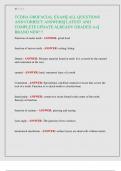 TCDHA OROFACIAL EXAM&vert;&vert; ALL QUESTIONS  AND CORRECT ANSWERS&vert;&vert; LATEST AND  COMPLETE UPDATE ALREADY GRADED A&plus;&vert;&vert;  BRAND NEW&excl;&excl;&excl;