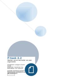 P-taak 4&period;2 werken vanuit het kader van een organisatie