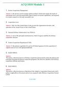 2024 ACQ 1010 Module 1 &vert; Actual Questions and Verified Answers &lpar; Included &rpar; 100&percnt; Correct