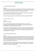 2024 ACQ Terms &vert; Actual Questions and Verified Answers &lpar; Included &rpar; 100&percnt; Correct