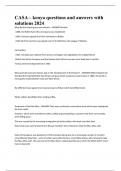 CASA &ndash; kenya questions and answers with solutions 2024