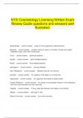   NYS Cosmetology Licensing Written Exam Review Guide questions and answers well illustrated&period;