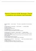     Pearson Edexcel GCSE Business &lpar;Theme 1&rpar; questions and answers well illustrated&period;
