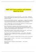  INMT 342 Final questions and answers latest top score&period;