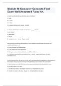 Module 10 Computer Concepts Final Exam Well Answered Rated A&plus;&period;
