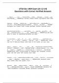 UTSA bio 1404 Exam &lpar;ch 12-14&rpar; Questions with Correct Verified Answers