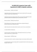 VA DEQ ESC Inspector Exam with Questions & 100&percnt; complete solutions