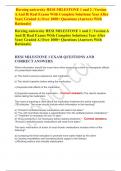 Herzing university HESI MILESTONE 1 and 2 &vert; Version A And B&vert; Real Exams With Complete Solutions&vert; Year After Year&vert; Graded A&vert; Over 1000&plus; Questions &lpar;Answers With Rationale&rpar;