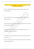 PSI Life&comma; Accident&comma; Health Practice Exam Questions AND ANSWERS&vert; GRADED A