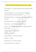REGIS NU650&sol;NU 650 Final Exam SG 100&percnt; Verified