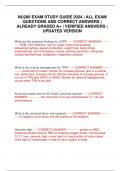 NU280 EXAM STUDY GUIDE 2024 &vert; ALL EXAM QUESTIONS AND CORRECT ANSWERS &vert; ALREADY GRADED A&plus; &vert; VERIFIED ANSWERS &vert; UPDATED VERSION