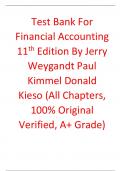 Solutions Manual With Test Bank for Financial Accounting 11th Edition By Jerry Weygandt&comma; Paul Kimmel&comma; Donald Kieso &lpar;All Chapters&comma; 100&percnt; Original Verified&comma; A&plus; Grade&rpar;
