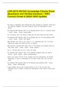 LDR-201S &lpar;NCOA&rpar; Knowledge Checks Exam &vert;Questions and Verified Answers &vert; 100&percnt; Correct&vert; Grade A &lpar;2024&sol; 2025 Update&rpar;