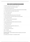 TEST 1-FOUNDATIONS OF CRITICAL CARE NURSING&sol;57 QUESTIONS AND ANSWERS