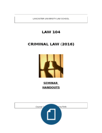 Ultimate exam prep for Criminal law