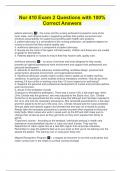 Nur 410 Exam 2 Questions with 100&percnt; Correct Answers