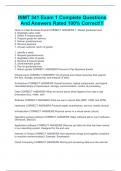 INMT 341 Exam 1 Complete Questions And Answers Rated 100&percnt; Correct&excl;&excl;&excl;