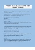 FINC306 Exam Questions With 100&percnt; Correct Answers&period;