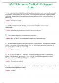 2024 BUNDLE AMLS ( Study Guide 1, Test 1 - 8, PreTest II , Advanced Medical Life Support Exam ) Passed | A+ Rated Guide | New Full Exam Actual