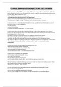 GA FINAL EXAM 1 WITH 40 QUESTIONS AND ANSWERS