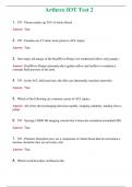 Arthrex IOT Test 2 &lpar;Latest 2024&rpar; Questions With Complete Grade A&plus; Answers