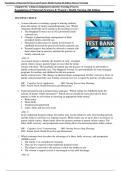 Foundations of Maternal-Newborn and Women's Health Nursing 8th Edition Murray Test Bank All Chapters &lpar;1-28&rpar; &vert; A&plus; ULTIMATE GUIDE 2023