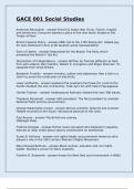 GACE 001 Social Studies