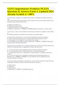 VATI Comprehensive Predictor NCLEX Questions & Answers Form A &comma;Updated 2024 Already Graded A&plus; 100&percnt;