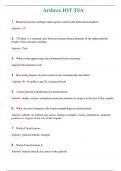 Arthrex IOT TSA &lpar;Latest 2024&rpar; Questions With Complete Grade A&plus; Answers