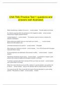   CNA TMU Practice Test 1 questions and answers well illustrated&period;