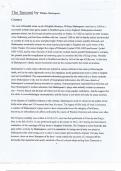 Class notes Literature- The Tempest