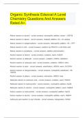  Organic Synthesis Edexcel A Level Chemistry Questions And Answers Rated A&plus;&period;