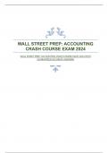 WALL STREET PREP&colon; ACCOUNTING CRASH COURSE EXAM 2024 WITH GUARANTEED ACCURATE ANSWERS