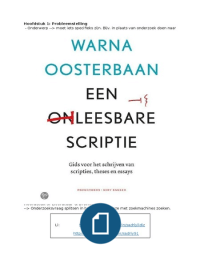 Een leesbare scriptie - Warna Oosterbaan