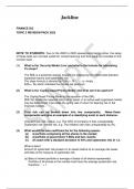  FINANCE 202 TOPIC 2 REVISION PACK 2023