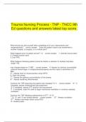  Trauma Nursing Process - TNP - TNCC 9th Ed questions and answers latest top score&period;
