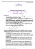  ECF6310 International Finance Final Assessment &lpar;On- & Off-campus&rpar; Semester 1&comma; 2024