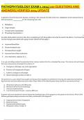 COMBINED PATHOPHYSIOLOGY EXAMS AND TESTBANKS BUNDLE&period;WITH ALL 2024&sol;2025 ACTUALEXAMS&period;