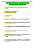  NUR 550 Final Exam Actual Review questions &correct answers &vert;100&percnt; graded