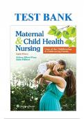Maternal & Child Health Nursing Care of the Childbearing & Childrearing Family 8th Edition 2024&sol;2025