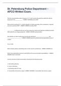 St&period; Petersburg Police Department &ndash; APCO Written Exam&period;