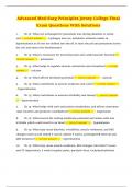 Advanced Med-Surg Principles Jersey College Final Exam Questions With Solutions