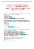 MENDIX INTERMEDIATE EXAM ACTUAL EXAM QUESTIONS AND CORRECT DETAILED ANSWERS&vert;&vert; 100&percnt; CORRECT ANSWERS