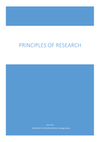 Principles of Research 